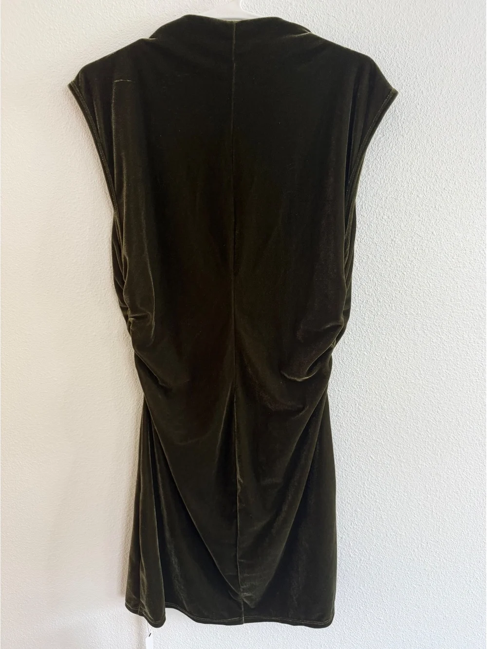 NWT Reformation Alden Knit Dress Sz L Green Velvet Party